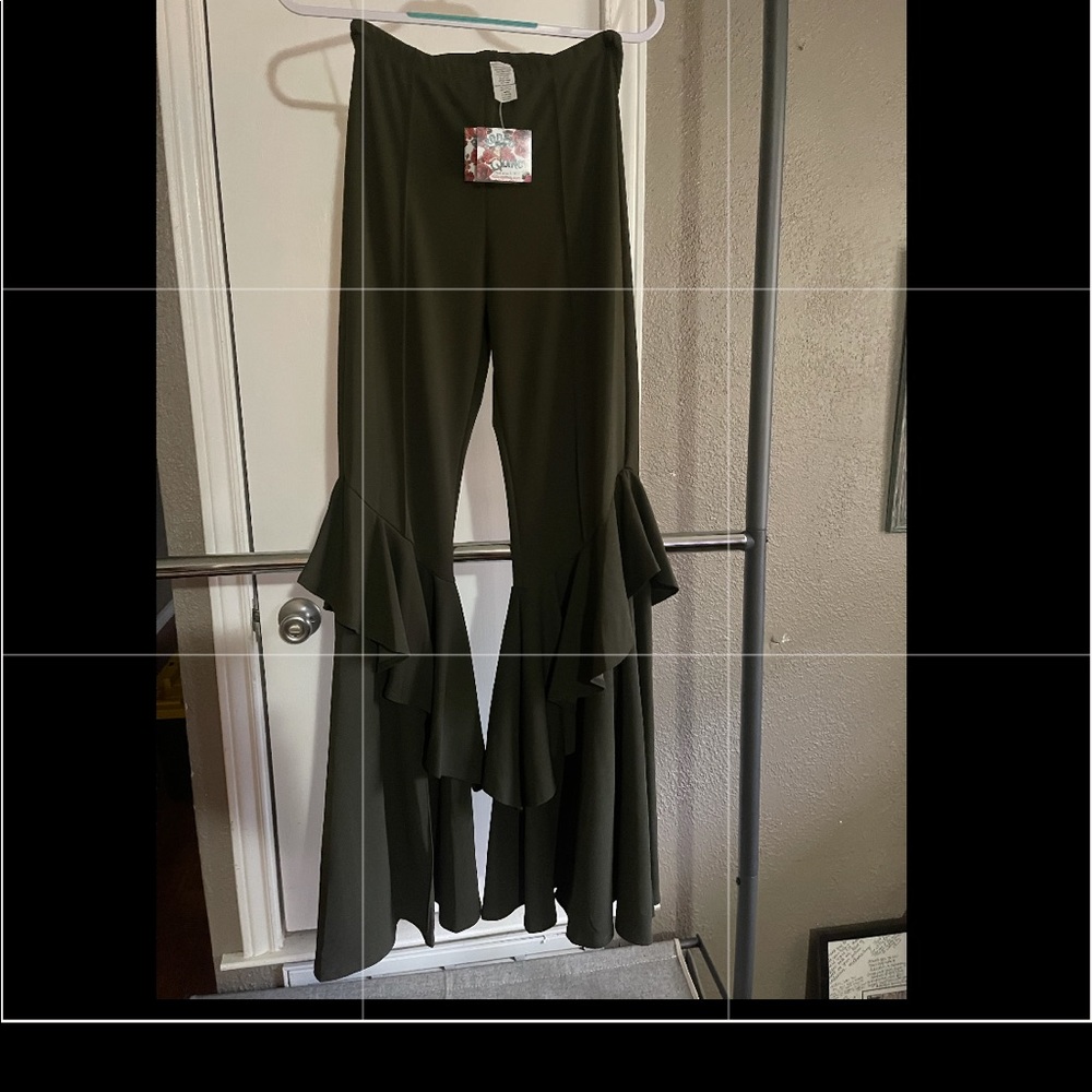 NWT Rodeo Quincy Señorita Pants, Olive Green